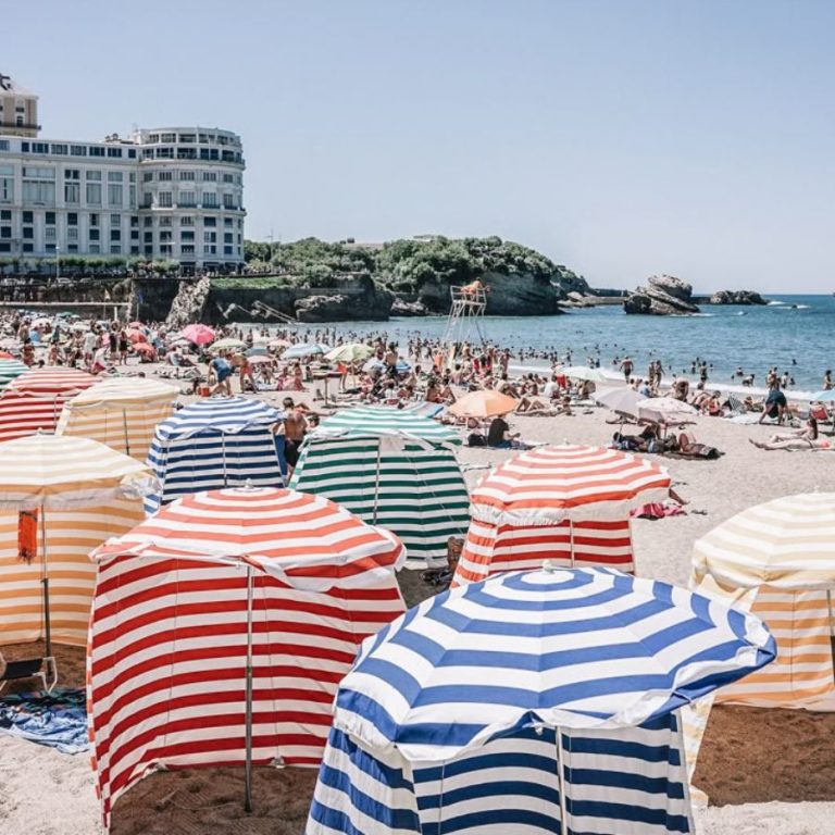 Biarritz, die emblematische Stadt der Landes dank ihres großen Strandes und ihrer Architektur