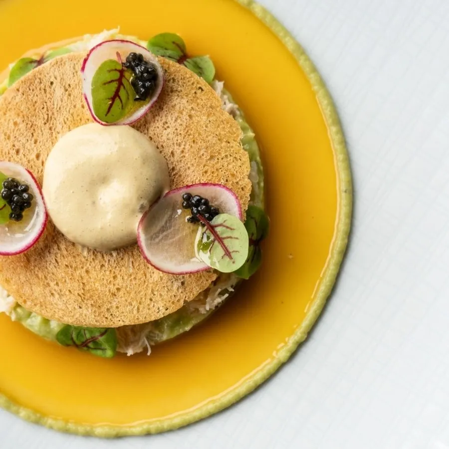 Plat gastronomique du restaurant de Phillipe Moreno